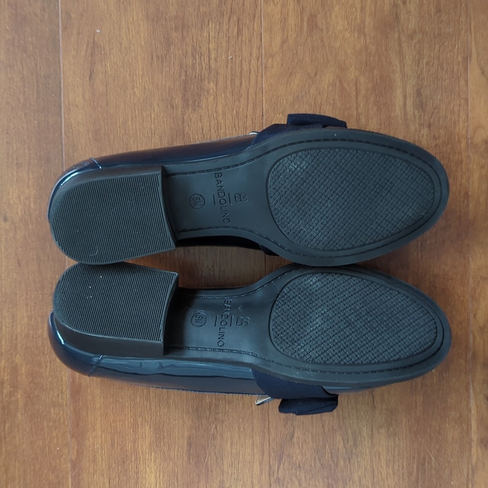Bandolino Blue Bow Loafers 8w - Picture 4 of 7